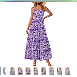 Elegant Purple Floral Maxi Skirt